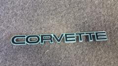 84-90 Corvette C4 Rear Bumper Emblem Turquoise